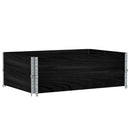 plantekasse 120x80 cm massivt fyrretræ sort