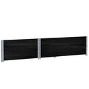 plantekasse 120x80 cm massivt fyrretræ sort