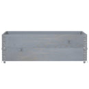 plantekasse 120x80 cm massivt fyrretræ grå