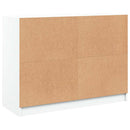 skænk 102x37x75,5 cm konstrueret træ hvid