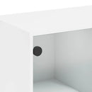 skænk 102x37x75,5 cm konstrueret træ hvid