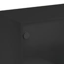 skænk 102x37x75,5 cm konstrueret træ sort