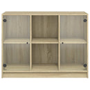 skænk 102x37x75,5 cm konstrueret træ sonoma-eg