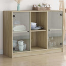 skænk 102x37x75,5 cm konstrueret træ sonoma-eg