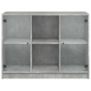skænk 102x37x75,5 cm konstrueret træ betongrå