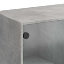 skænk 102x37x75,5 cm konstrueret træ betongrå