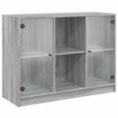 skænk 102x37x75,5 cm konstrueret træ grå sonoma-eg