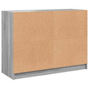 skænk 102x37x75,5 cm konstrueret træ grå sonoma-eg