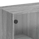 skænk 102x37x75,5 cm konstrueret træ grå sonoma-eg