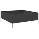 højbed 100x100x41 cm stål sort