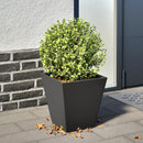 plantekasse 30x30x30 cm stål sort