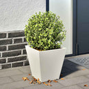 plantekasse 30x30x30 cm stål hvid