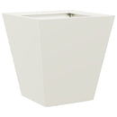 plantekasser 2 stk. 30x30x30 cm stål hvid