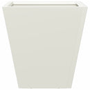 plantekasser 2 stk. 30x30x30 cm stål hvid