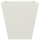 plantekasser 2 stk. 30x30x30 cm stål hvid