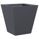 plantekasser 2 stk. 30x30x30 cm stål antracitgrå