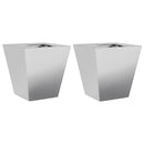 plantekrukker 2 stk. 30x30x30 cm galvaniseret stål
