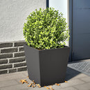 plantekrukke 40x40x40 cm stål sort