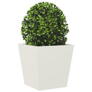 plantekrukker 2 stk. 40x40x40 cm stål hvid