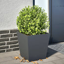 plantekrukke 40x40x40 cm stål antracitgrå