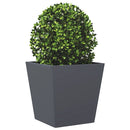 plantekrukker 2 stk. 40x40x40 cm stål antracitgrå
