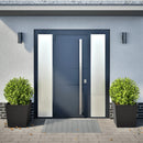 plantekrukker 2 stk. 50x50x50 cm stål sort