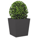 plantekrukker 2 stk. 50x50x50 cm stål sort