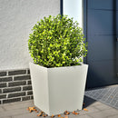 plantekrukke 50x50x50 cm stål hvid