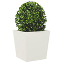 plantekrukker 2 stk. 50x50x50 cm stål hvid