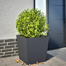 plantekrukke 50x50x50 cm stål hvid