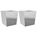 plantekasser 2 stk. 50x50x50 cm galvaniseret stål