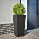 plantekrukke 35x35x75 cm stål sort