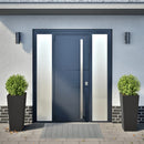 plantekrukker 2 stk. 35x35x75 cm stål sort