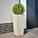 plantekrukke 35x35x75 cm stål hvid