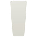plantekrukker 2 stk. 35x35x75 cm stål hvid