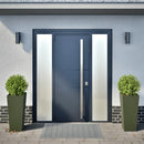 plantekrukker 2 stk. 35x35x75 cm stål olivengrøn