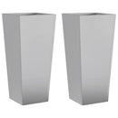 plantekrukker 2 stk. 35x35x75 cm galvaniseret stål