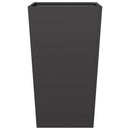 plantekrukker 2 stk. 45x45x75 cm stål sort