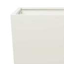 plantekrukker 2 stk. 45x45x75 cm stål hvid