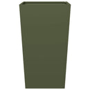 plantekrukker 2 stk. 45x45x75 cm stål olivengrøn