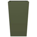 plantekrukker 2 stk. 45x45x75 cm stål olivengrøn