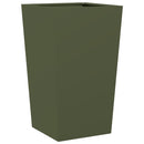 plantekrukker 2 stk. 45x45x75 cm stål olivengrøn