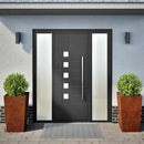 Havekrukker 2 stk 45x45x75 cm Forvitringsstål