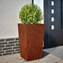 Havekrukker 2 stk 45x45x75 cm Forvitringsstål