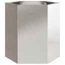 Havekrukker 2 stk 46x40x45 cm sekskantet rustfrit stål sort