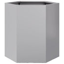 plantekasse 46x40x45 cm sekskantet galvaniseret stål