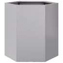 Havekrukker 2 stk 46x40x45cm sekskantet galvaniseret stål sort