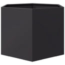 plantekasse 69x60x45 cm sekskantet stål sort