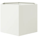 plantekasse 69x60x45 cm sekskantet stål hvid