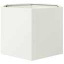 plantekasse 69x60x45 cm sekskantet stål hvid